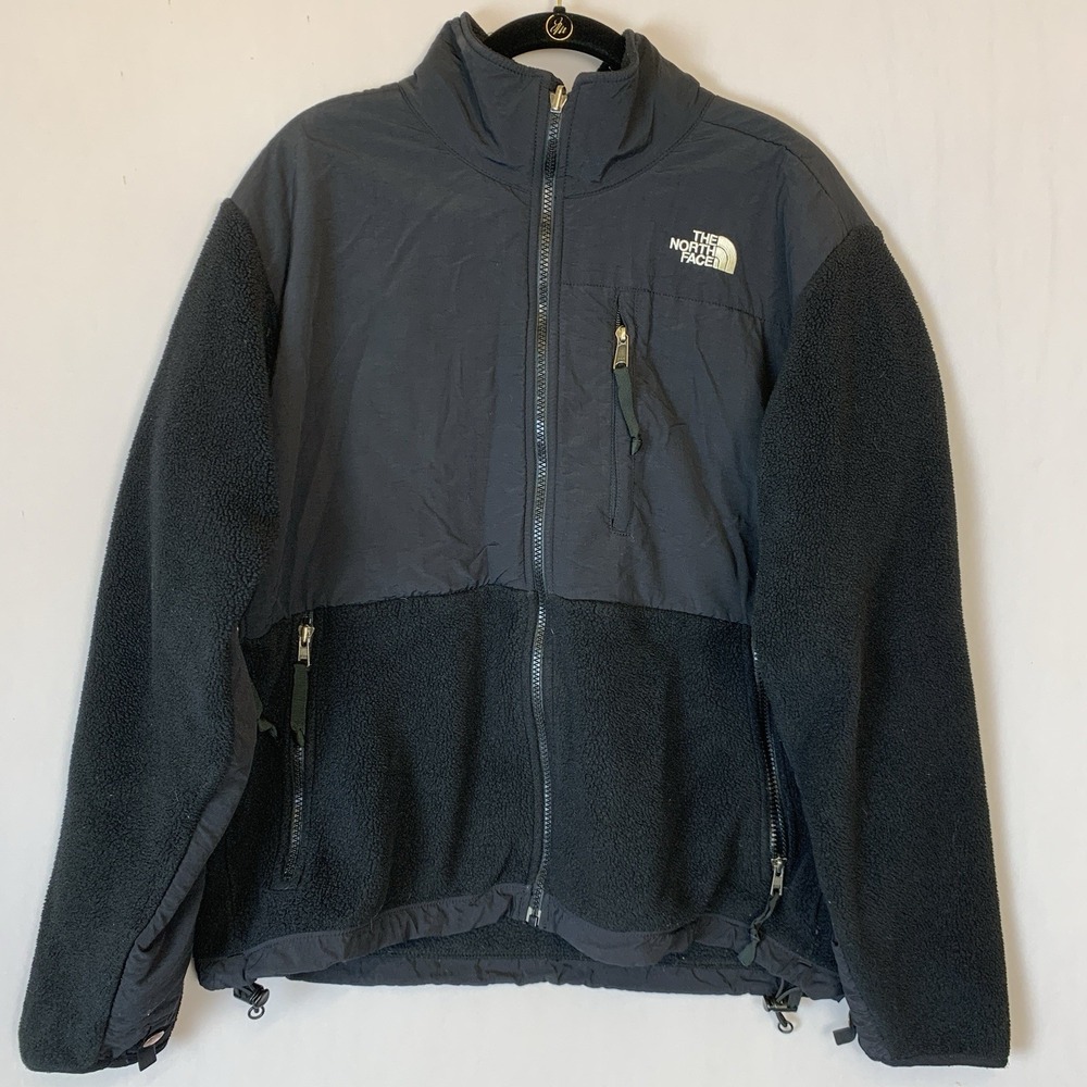The North Face Jacket Womens Medium Black Fleece Full Zip Pockets Collar‎